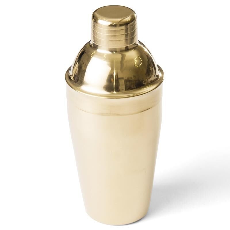 Biradlı Steel Cocktail Shaker, 500 Cl, Gold