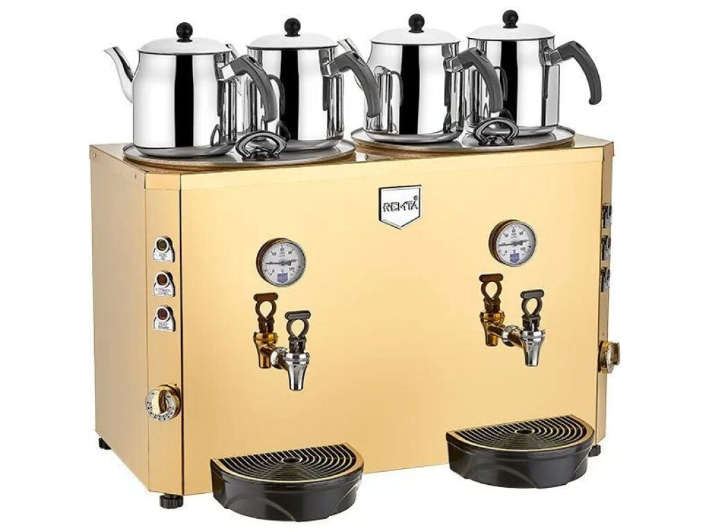 4 Demlikli Jumbo Çay Makinesi 46 lt (Şamandıralı)