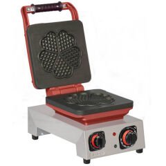 Omake WFL21 E12 Manuel Zamanlayıcılı Tekli Waffle Makinesi, Çiçek Model, Kalıp Çapı 19 Cm, Elektrikli