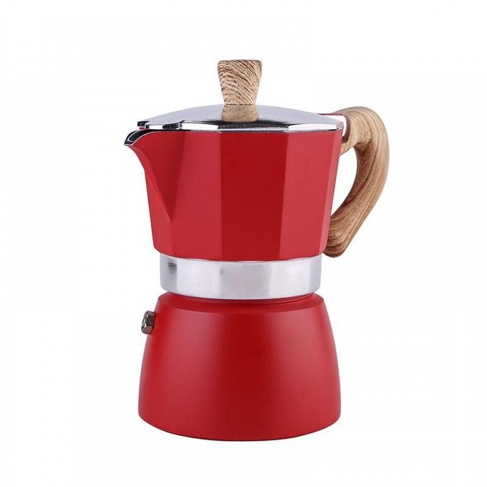 3 Cup Moka Pot -  Kırmızı