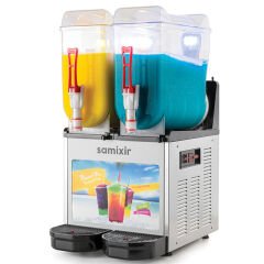 Samixir SLUSH24 Slush Twin Allure Buzlu ve Soğuk İçecek Dispenseri, 12+12 Lt, Inox