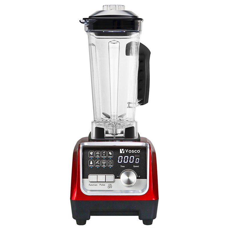 Vosco Dijital Bar Blender Pro, 2 lt, 2200W, Kırmızı