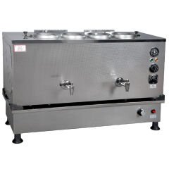 Anka Pro Kompak Full Otomatik Çay Kazanı, 4 Demlikli, 40 Litre, Inox