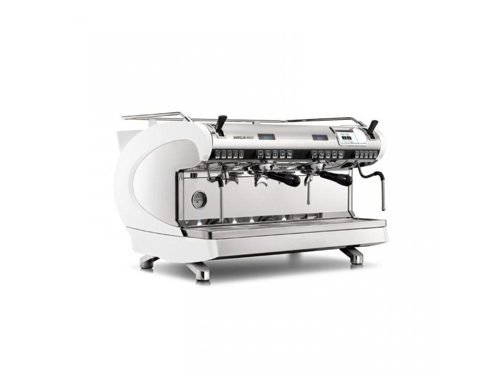 Nuova Simonelli Aurelia Wave Tam Otomatik Espresso Kahve Makinesi, 2 Gruplu, Beyaz