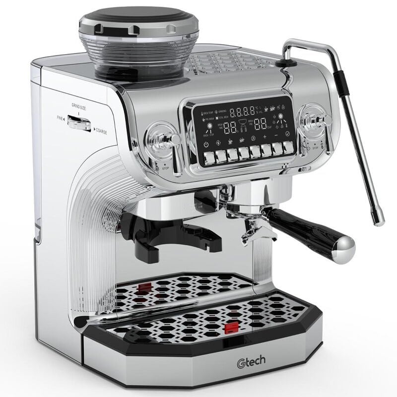 Gtech ST 530ED Dijital Espresso Kahve Makinesi, Tek Gruplu, Gri