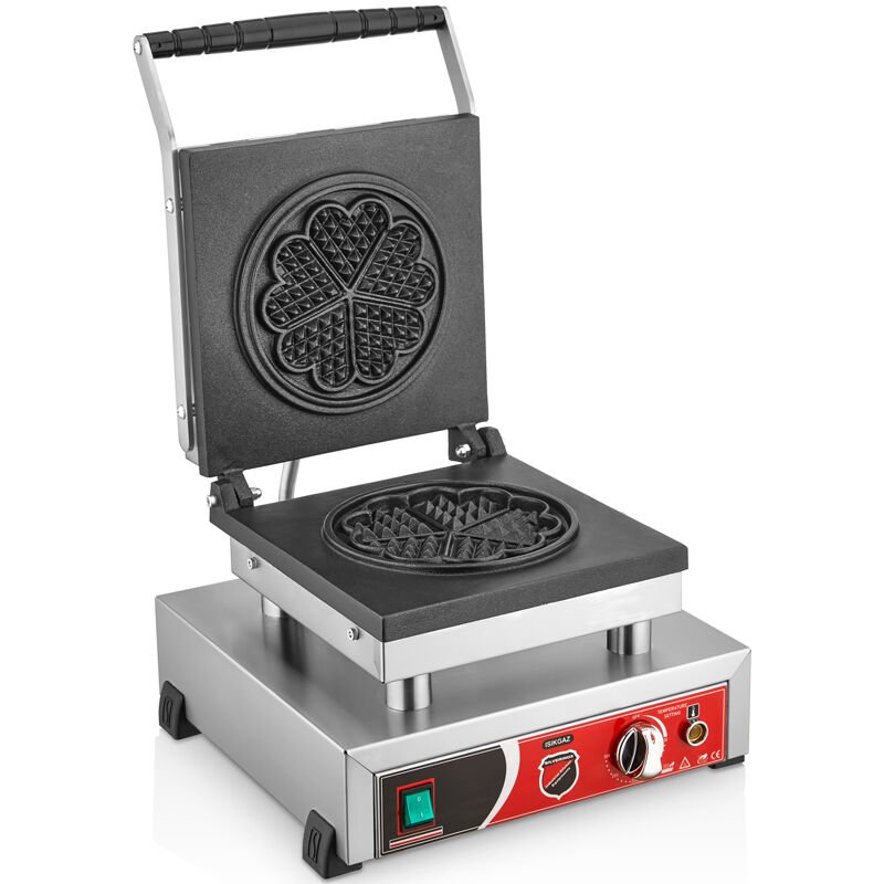 Silverinox Tekli Çiçek Waffle Makinesi